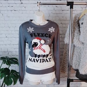 Fleece Navidad Holiday Ugly Christmas Cozy Sweater